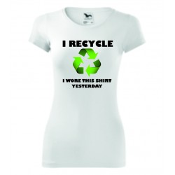 Dámské tričko - I recycle