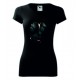 Dámské tričko - Černá vdova - imitace roztrhání